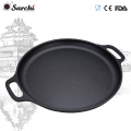 Pre-seasoned Best Quality Camping Kitchen Cookware Sets Cake Baking Grill Cast iron pizza pan